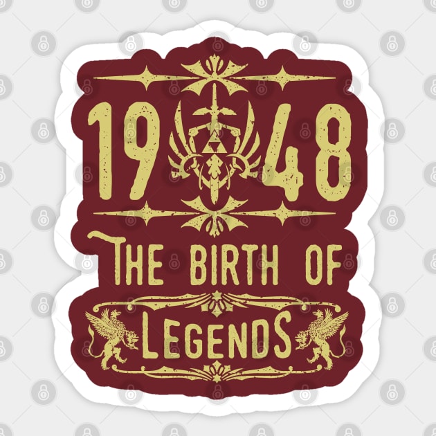 1948 The birth of Legends! Sticker by variantees